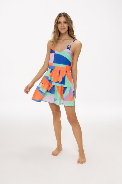 Kaleidoscope Short Dress - Milonga