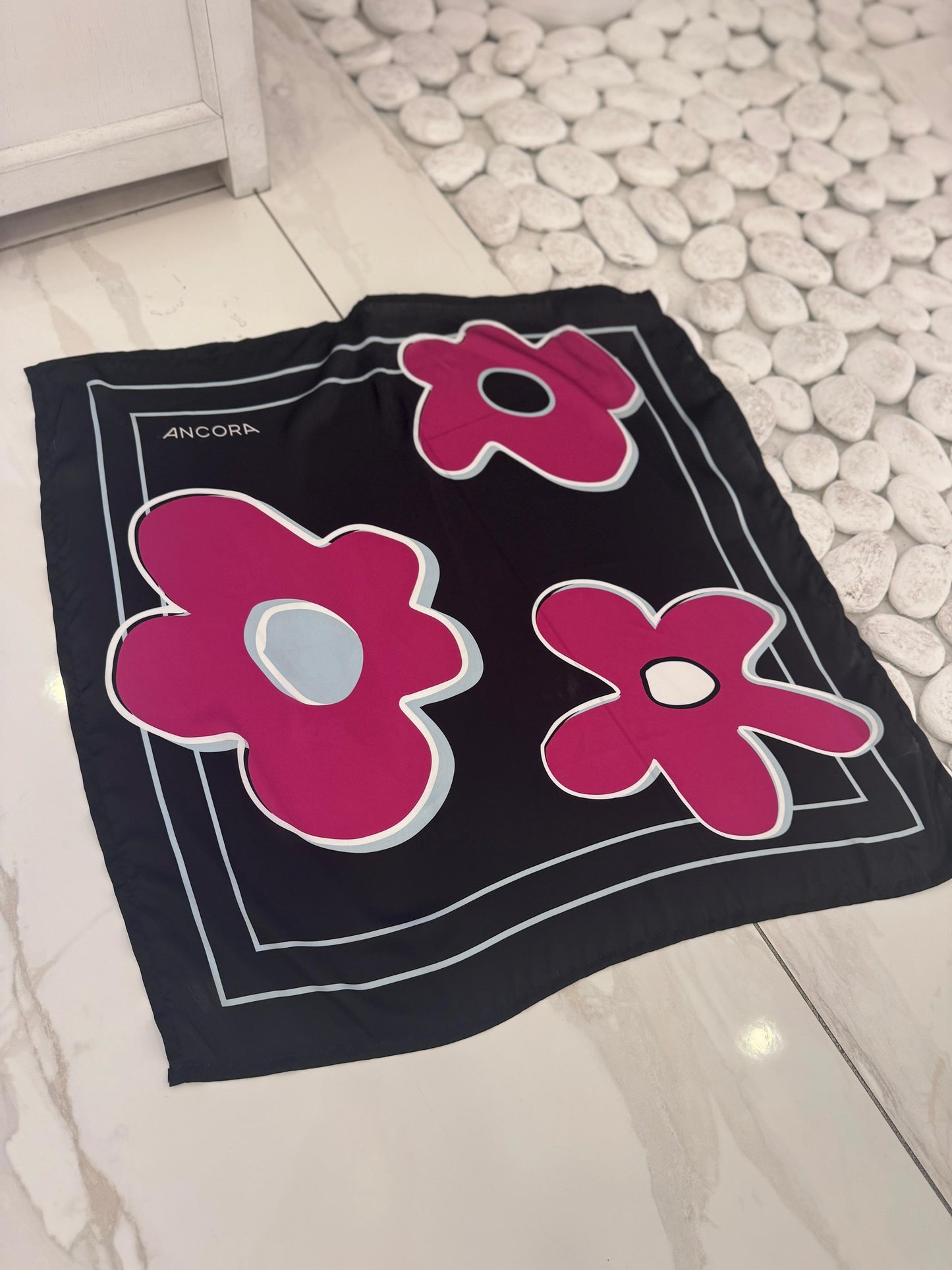 ANCORA Floral Print Scarf