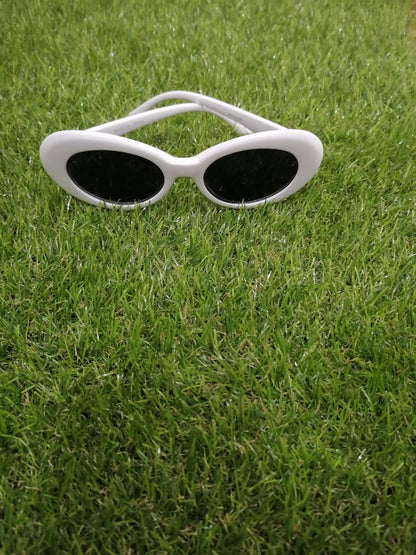 White UV protection sunglasses