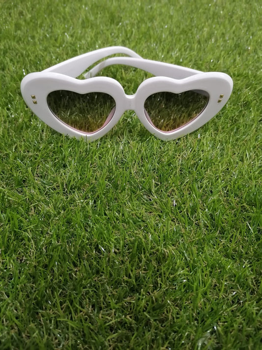 Sunglasses with UV protection - White Heart