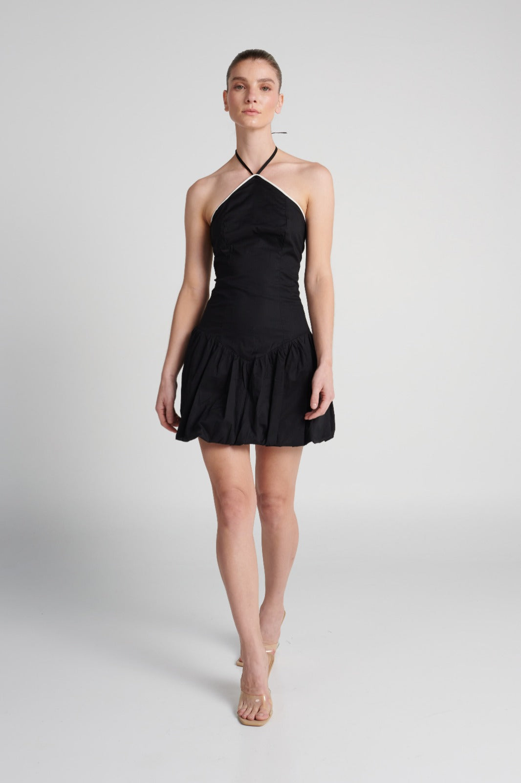 Vestido corto Halo ANCORA Negro