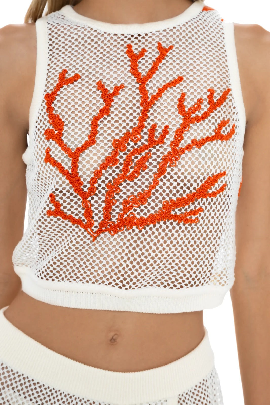 Crop Top MILONGA Koralina Ivory