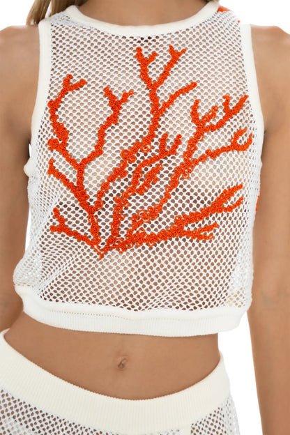 Crop Top MILONGA Koralina Ivory