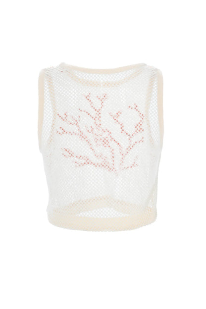 Crop Top MILONGA Koralina Ivory