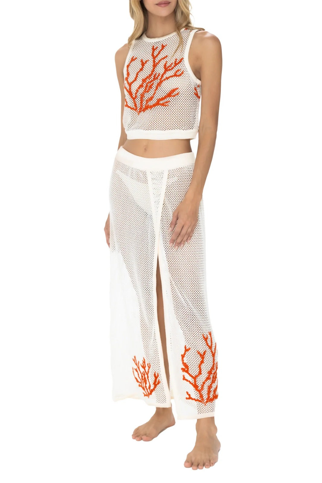 MILONGA Ivory Koralina Beach Cover-up
