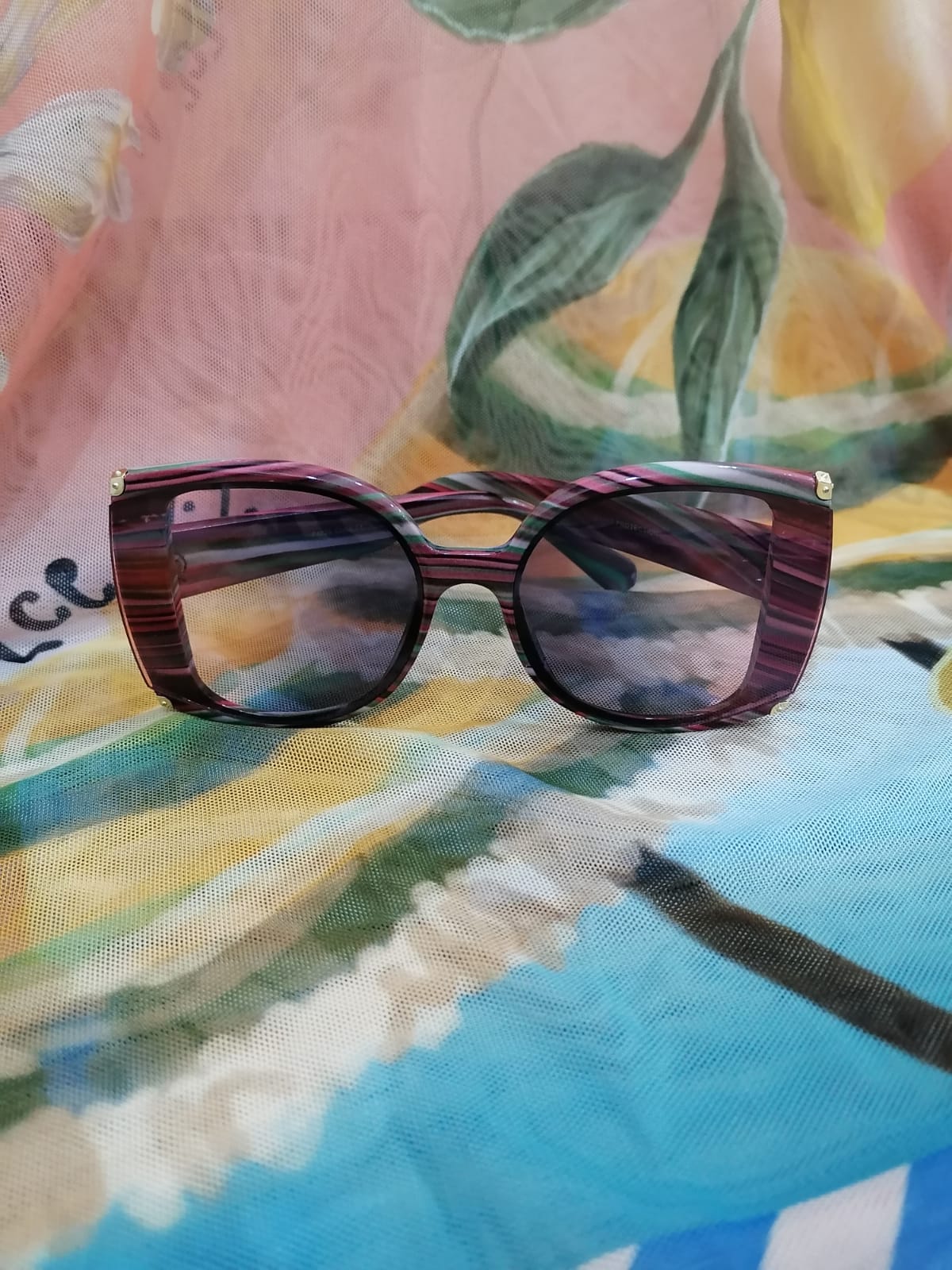 Lentes de sol con protección UV - Rojo/Verde