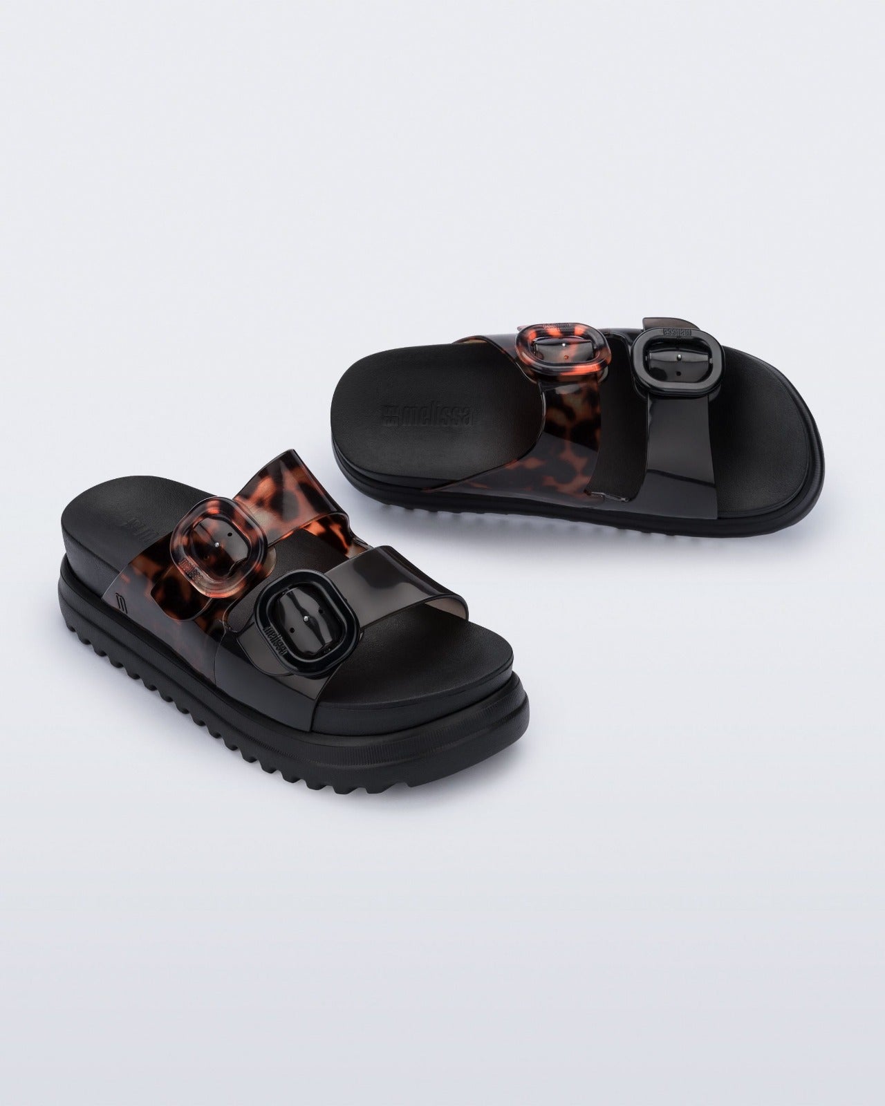 Sandalias Melissa Cozy Platfrm Black/Tortoiseshel