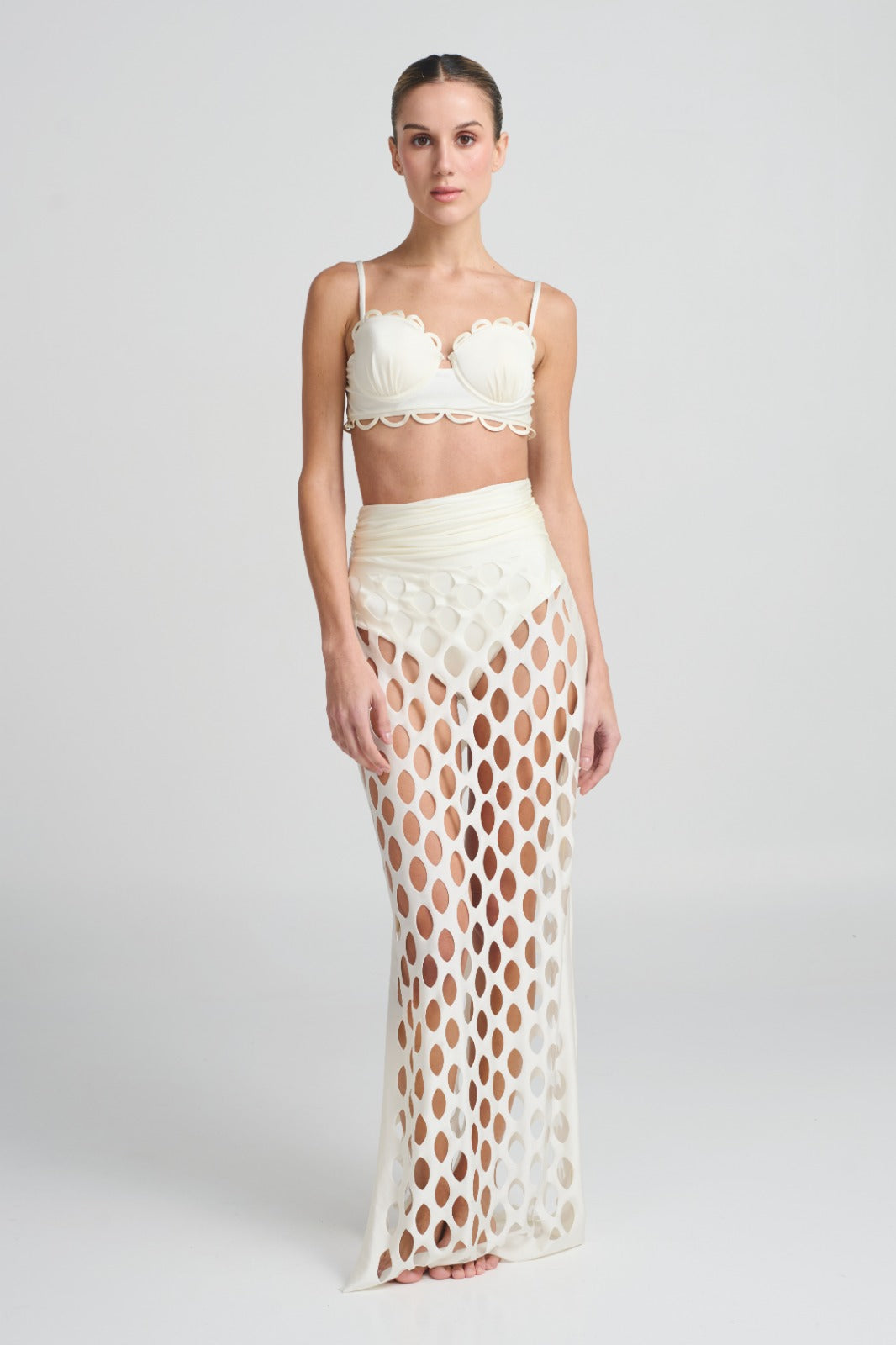 ANCORA Ondra Ivory Beach Cover-up