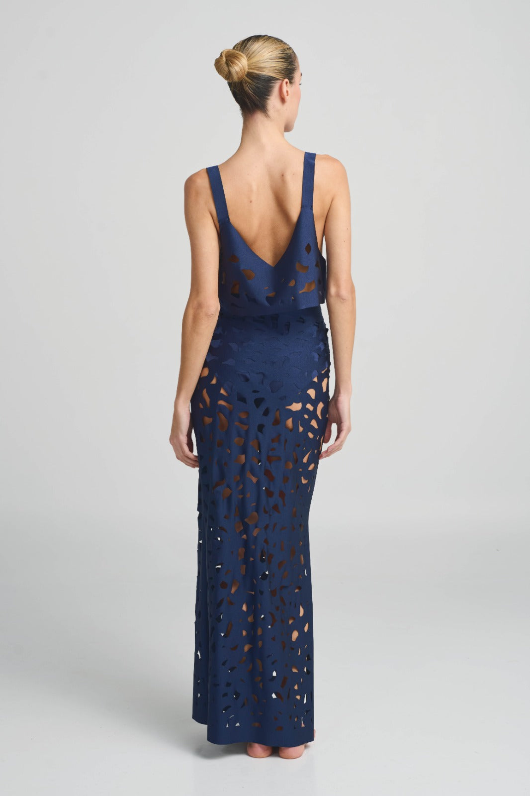 Long Skirt Laser ANCORA Zanzi Navy