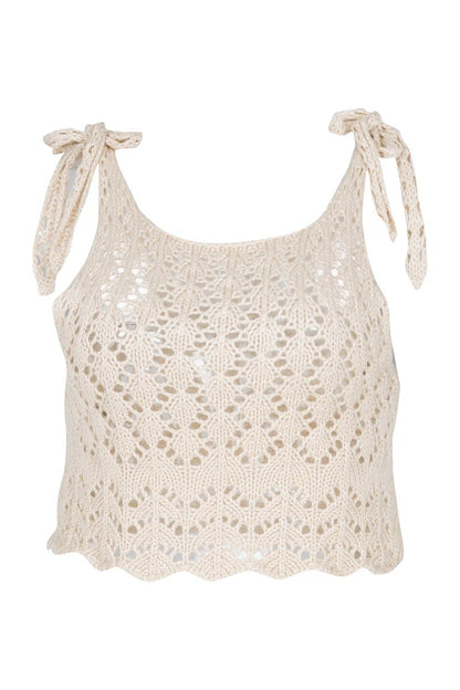 Crop Top MILONGA Desert Ivory
