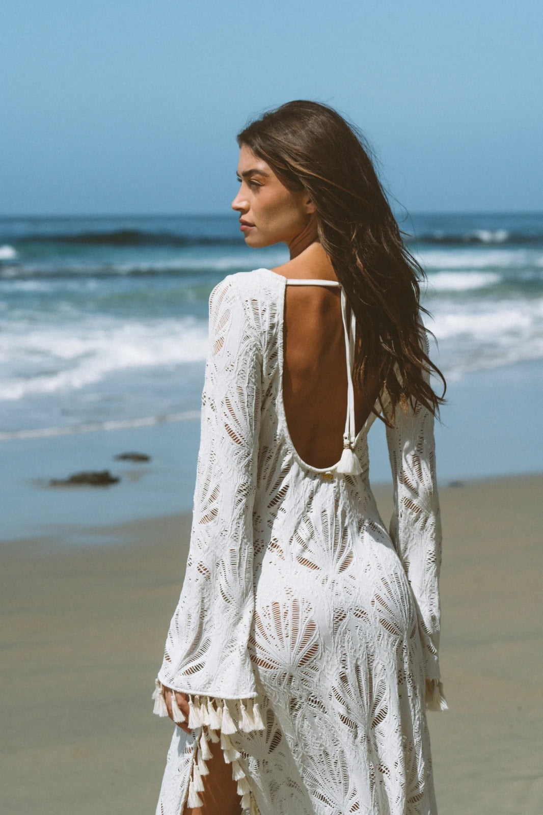 Vestido Tejido MILONGA Bloom Blanco