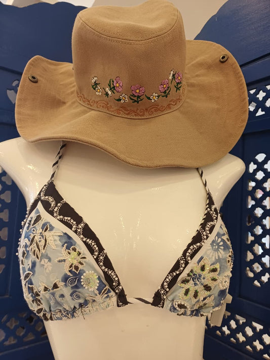 Sombrero de verano - AGUA BENDITA Chalita Nopal