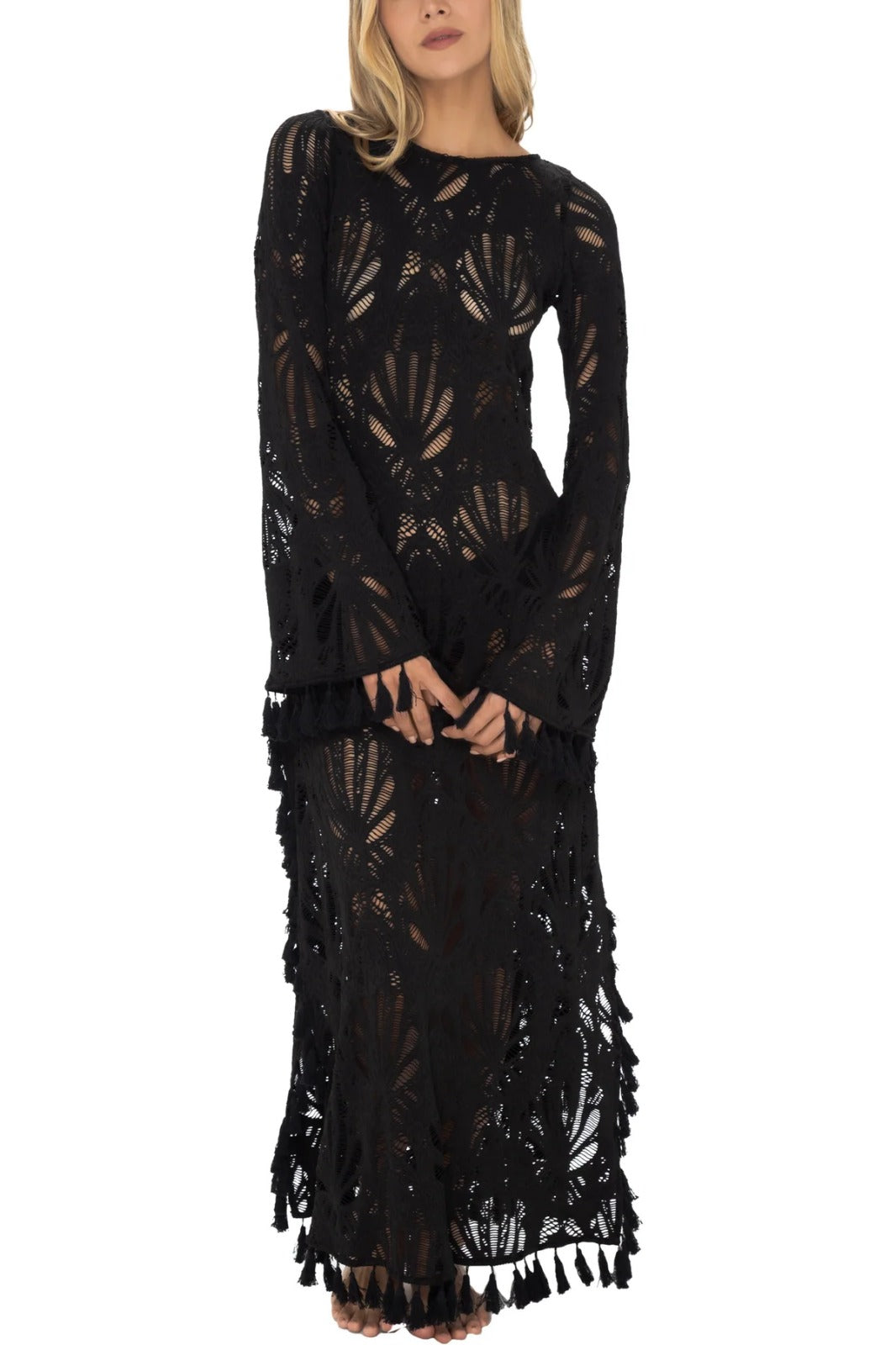 MILONGA Bloom Knitted Dress Black
