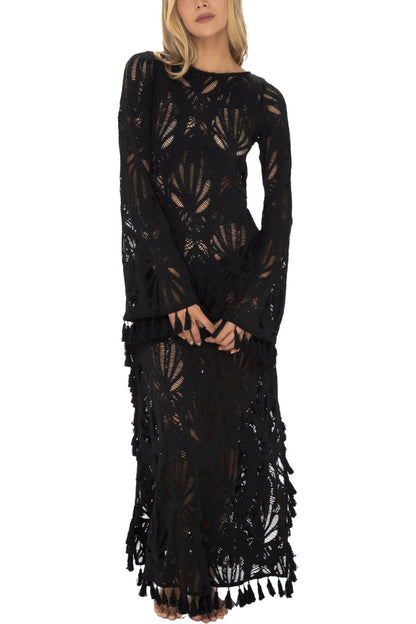MILONGA Bloom Knitted Dress Black