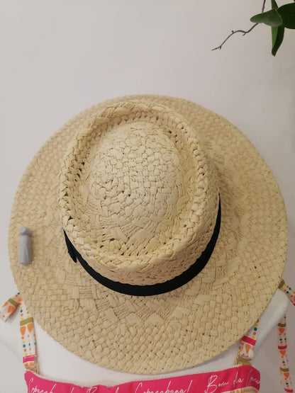 Sombrero Natural  Cinta Negra