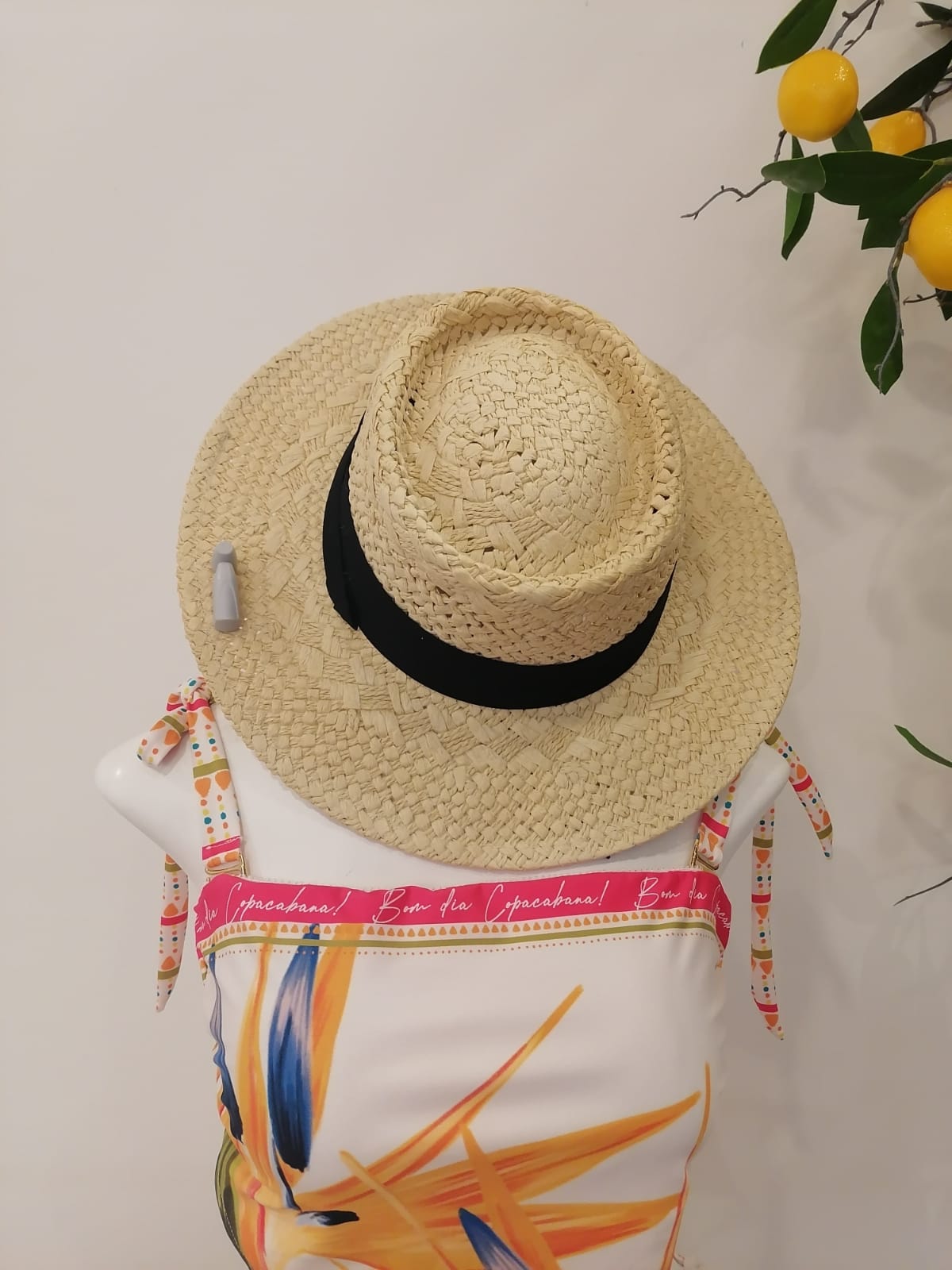 Sombrero Natural  Cinta Negra