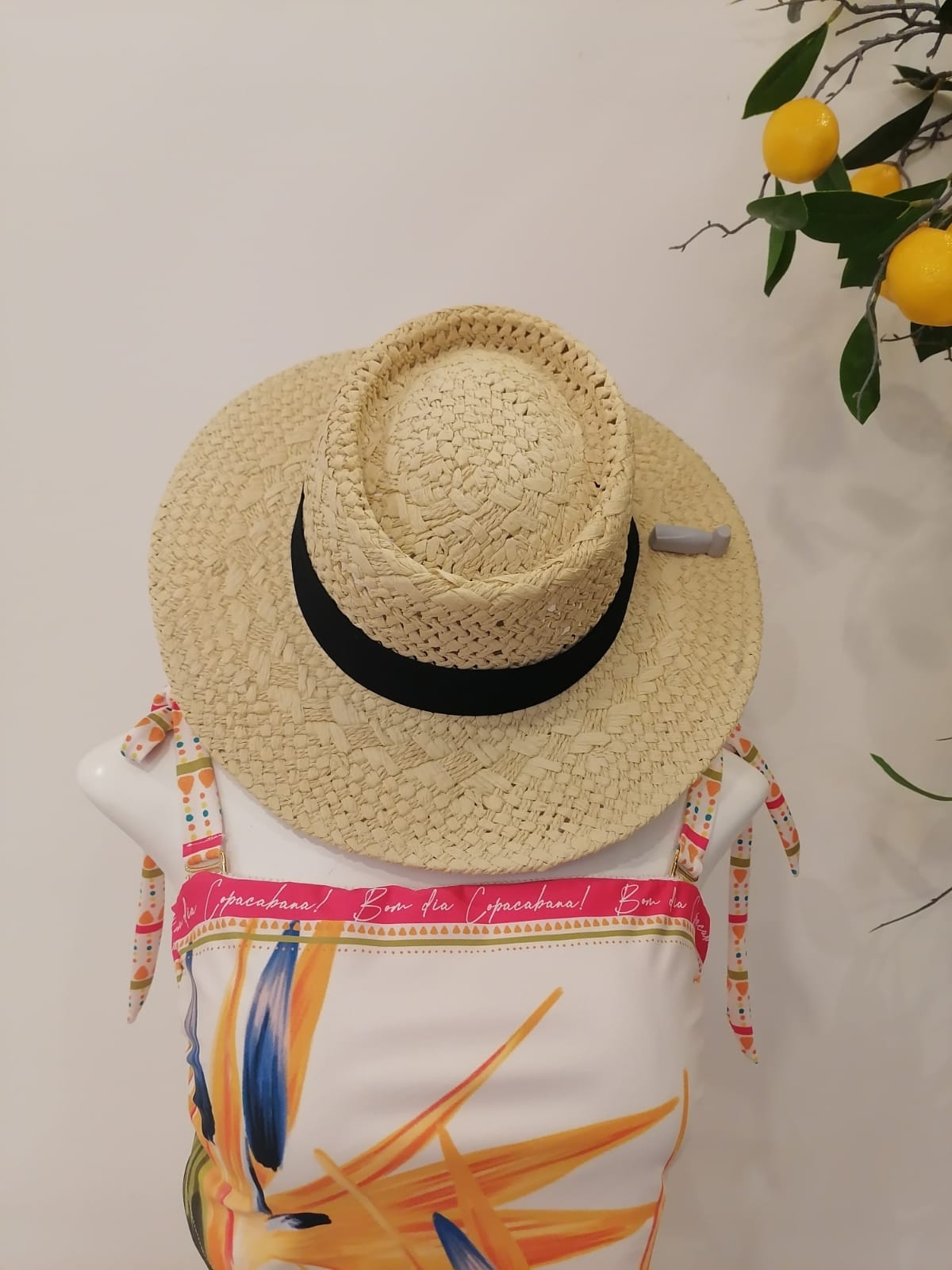 Sombrero Natural  Cinta Negra