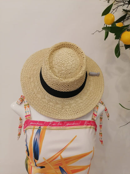 Sombrero Natural  Cinta Negra