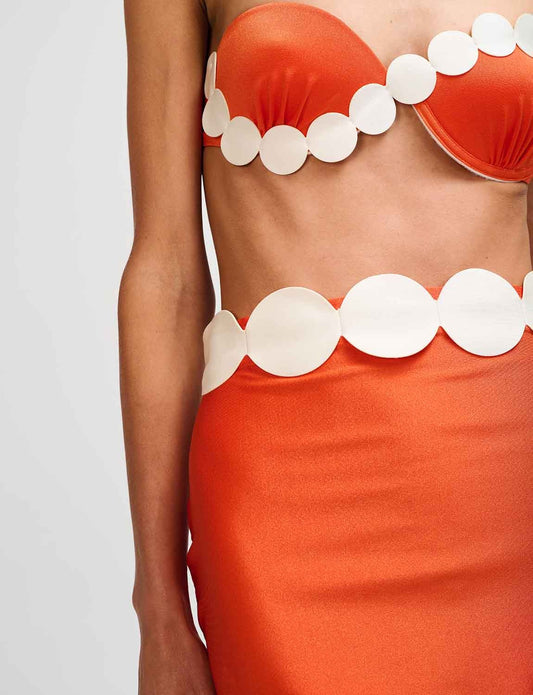 Falda corta ANCORA Siréne Orange