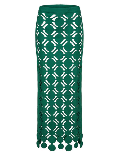 Set Top, Falda Laser ANCORA Bora Green