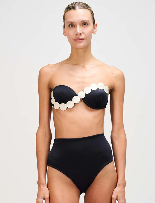 BOTTOM Highwaist ANCORA - Negro