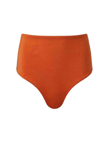 BOTTOM Highwaist ANCORA - Corfu Orange