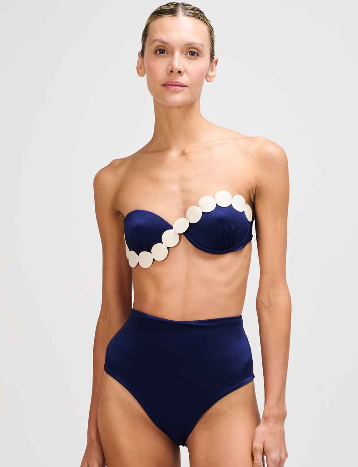 BOTTOM Highwaist ANCORA - Corfú Navy