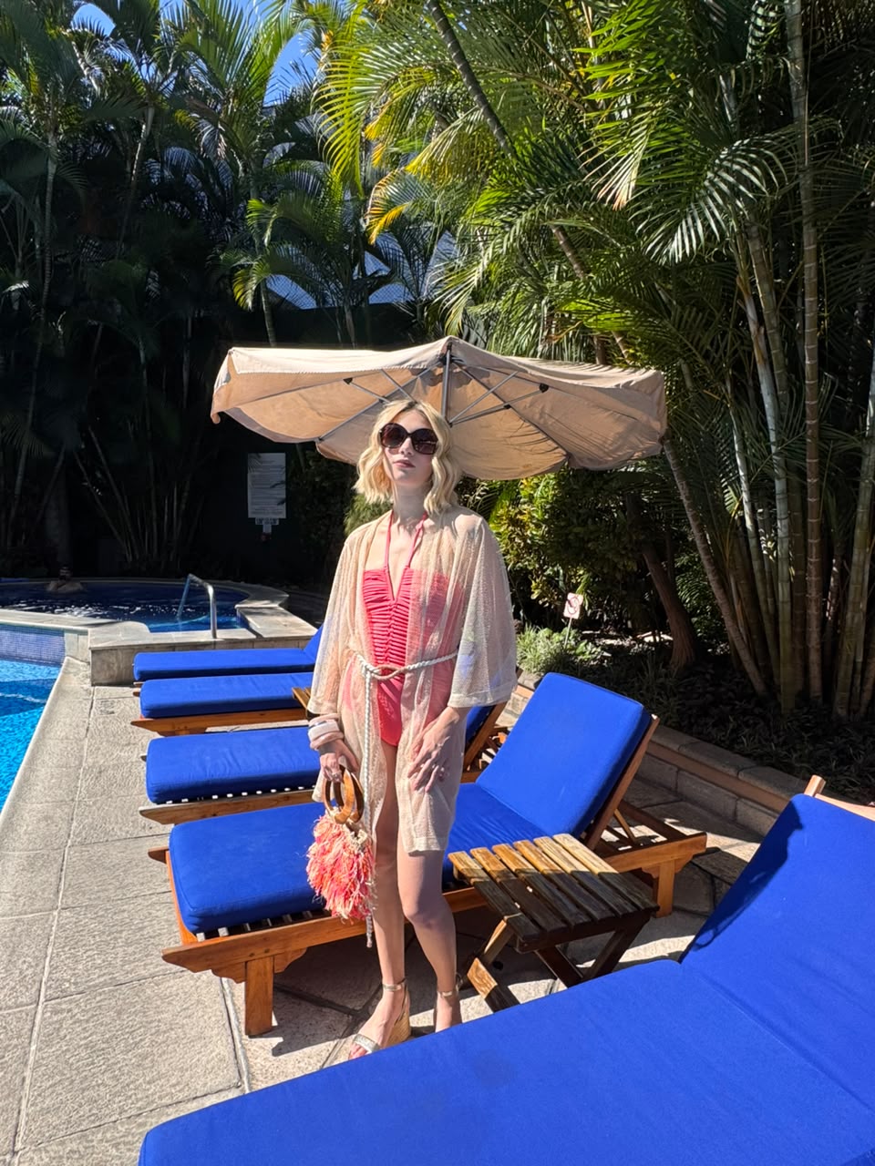 Kimono Corto ACQUA DE LUXE  Buzios Belted Beige