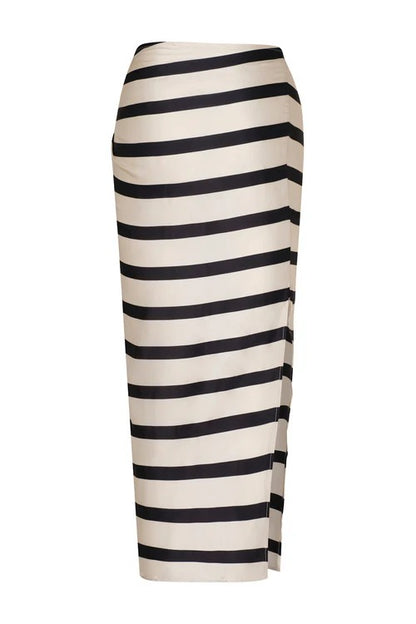 Falda Larga Padova Isola Ivory Negro