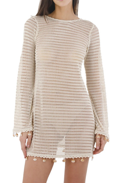 Vestido Corto Beige