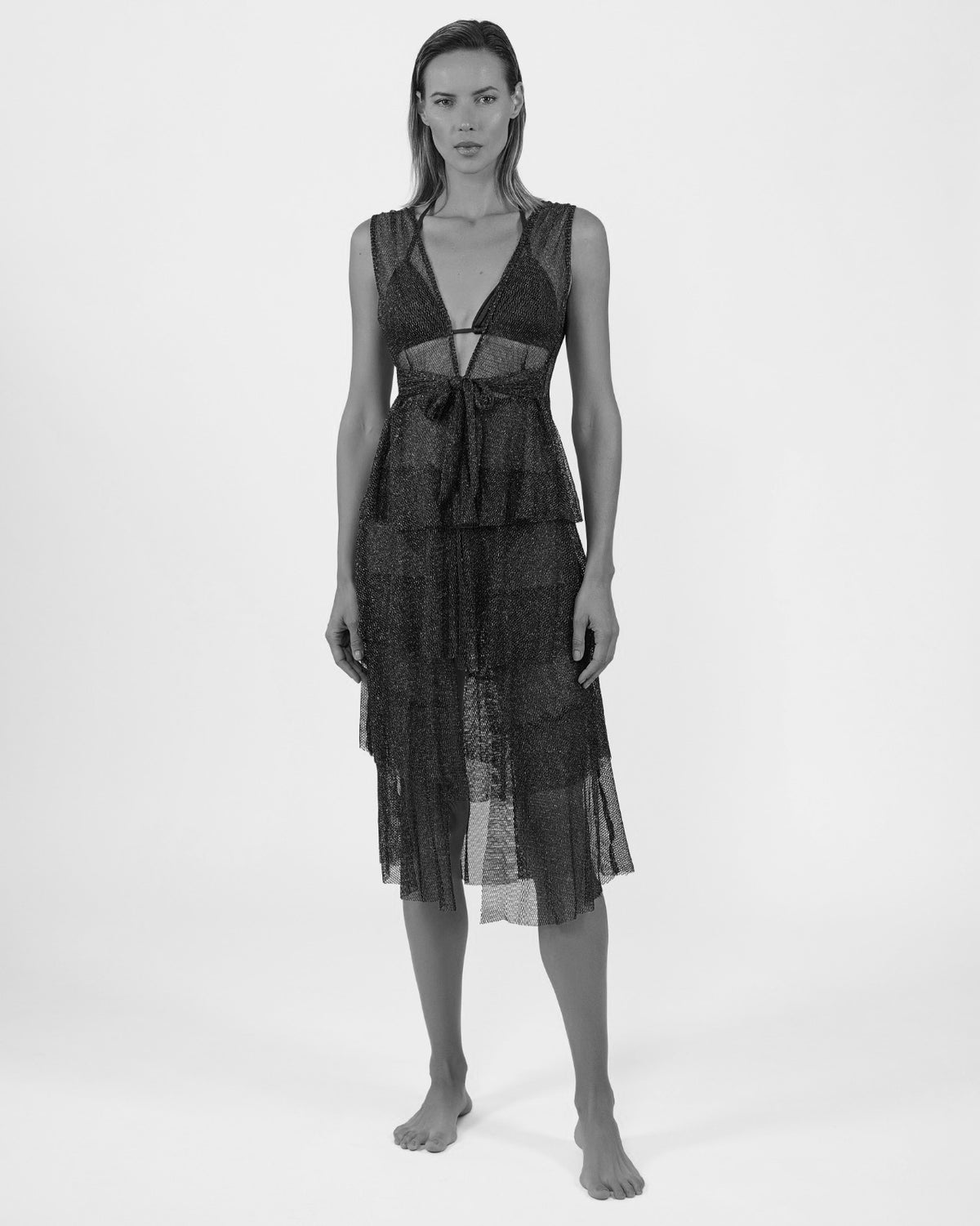 Vestido ACQUA DE LUXE Buzios Shimmer BLACK