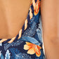 Entero halter Detalle de trenza Cobertura intermedia de la parte de atrás Pads removibles Medium control de abdomen Traje de baño MILONGA - Paisley Floral | Bikini Town