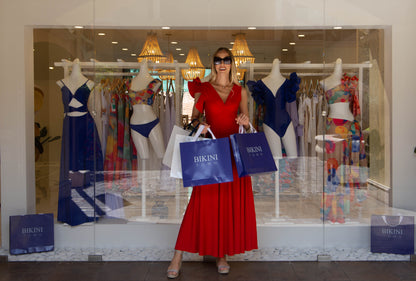 PAULA TRIVIÑO Paloma red dress