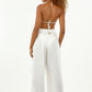 Salida de baño Amarre en delantero Aberturas laterales Color blanco Pantalón MILONGA Palette - Cover Up Blanco | Bikini Town