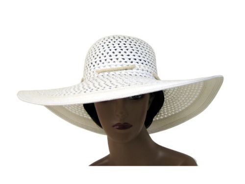 Sombrero de verano - Trenzado con onda WHITE