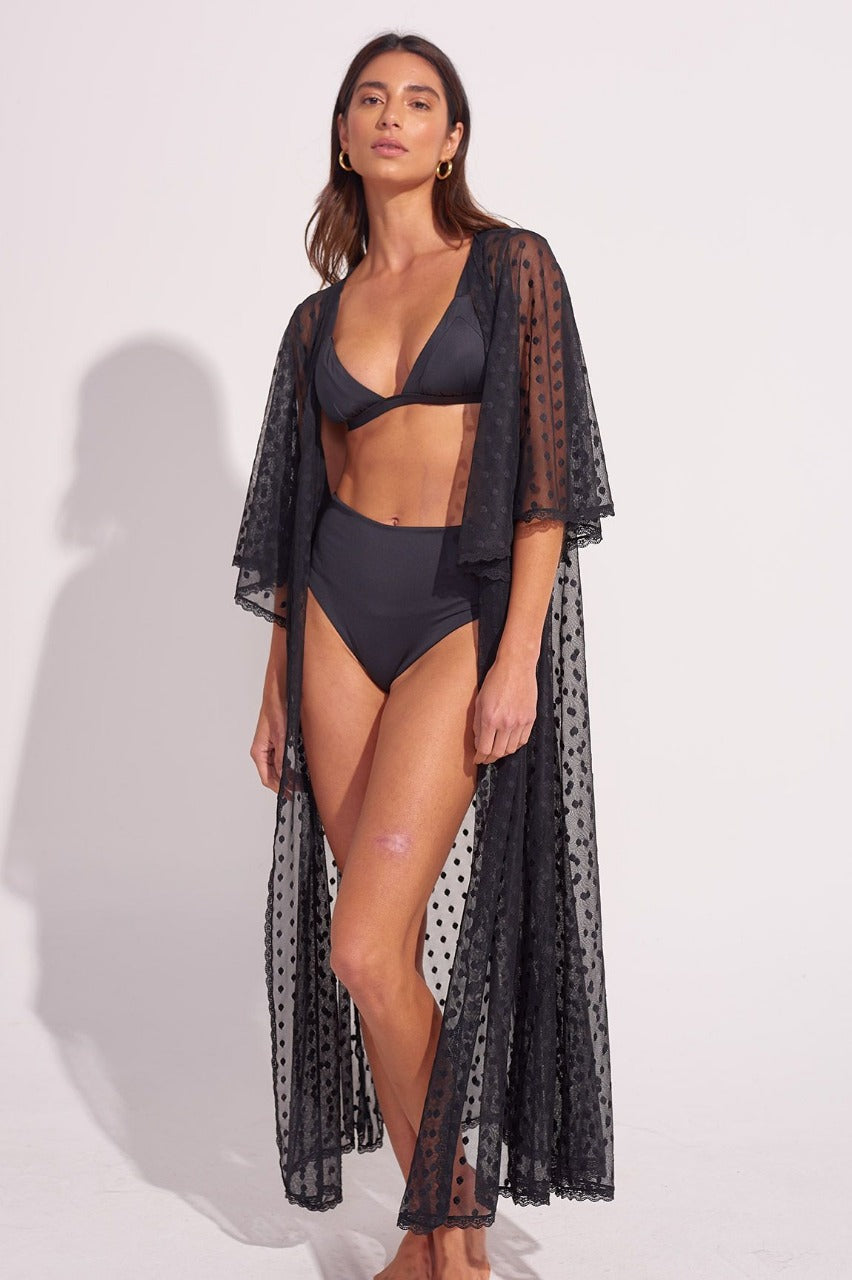 Kimono ANCORA The Breezy Lace Black