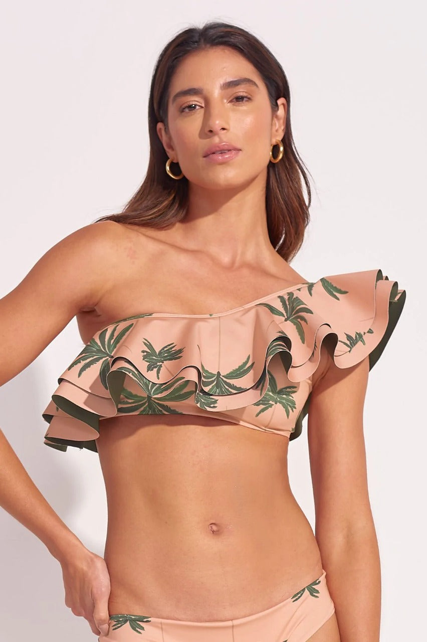 TOP one shoulder ANCORA - The Under the Palms