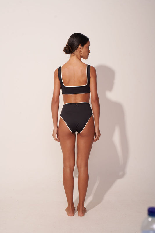 BOTTOM Highwaist ANCORA - The Hidden Black Pearl
